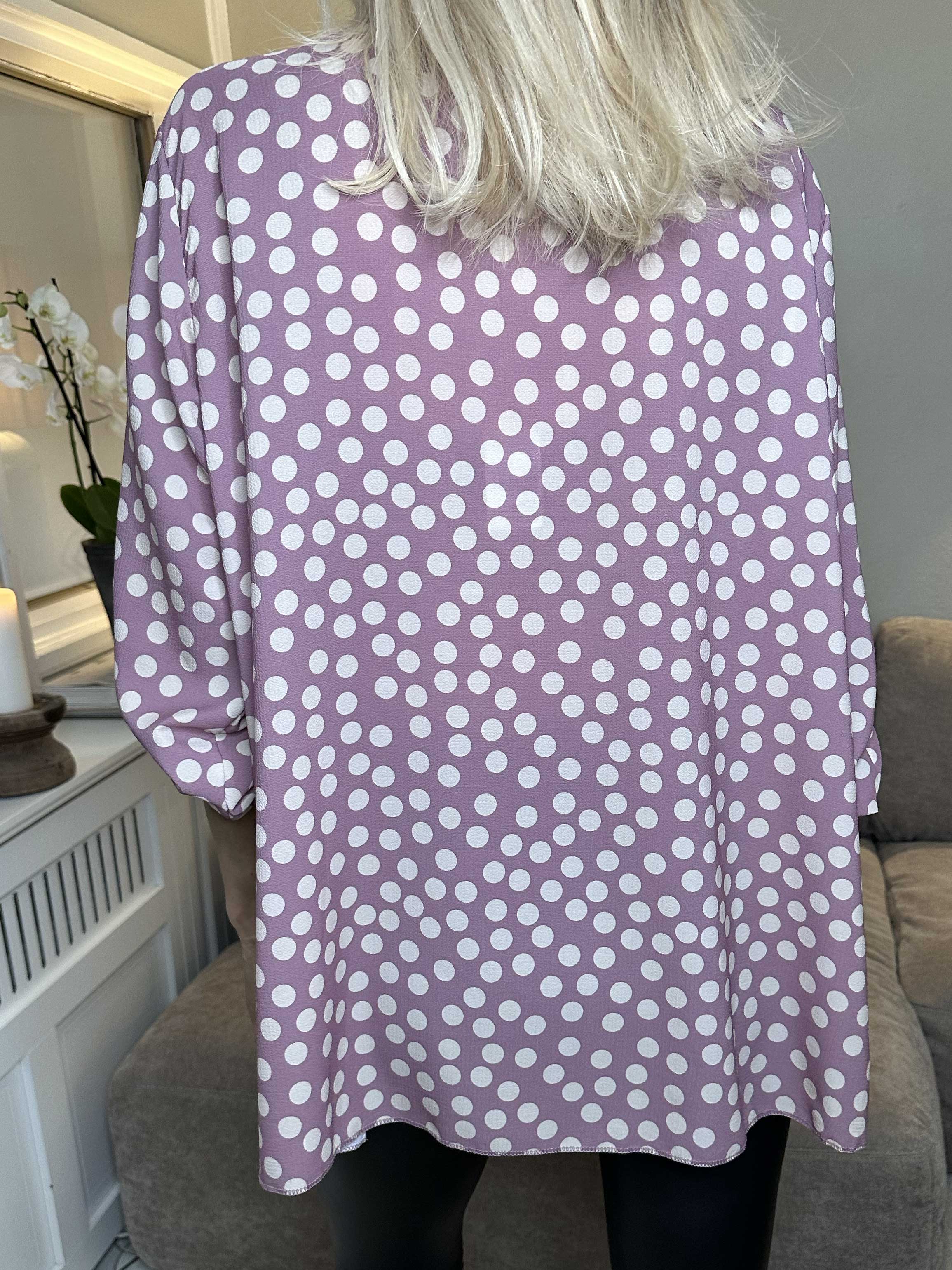 Claudia Dot - Tunika med prikker og lynlås